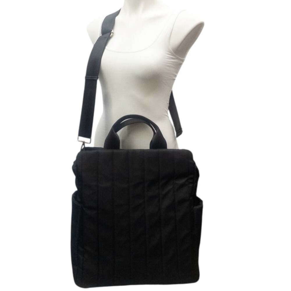 Urban Originals Wild Horses Convertible Backpack Tote Black Nylon Like New